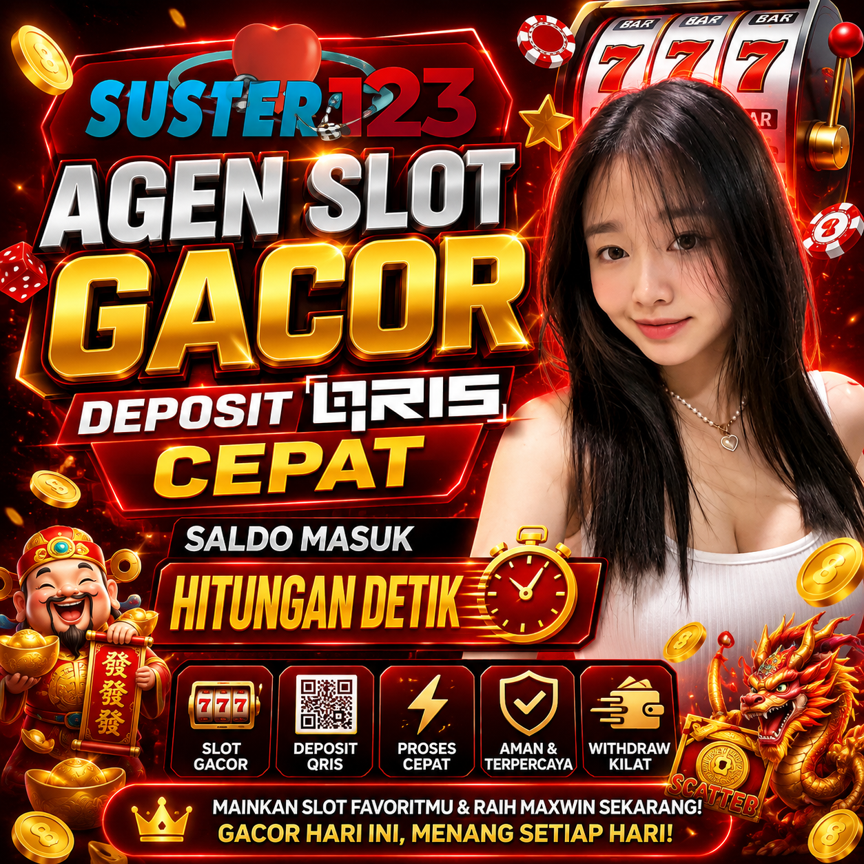 SUSTER123 ⚡ Agen Slot Gacor Deposit QRIS Cepat Saldo Masuk Hitungan Detik.