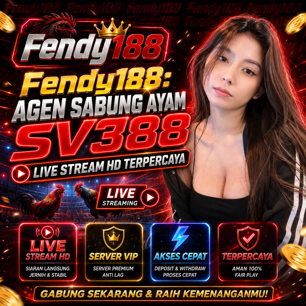 Fendy188: Agen Sabung Ayam SV388 Live Stream HD Terpercaya