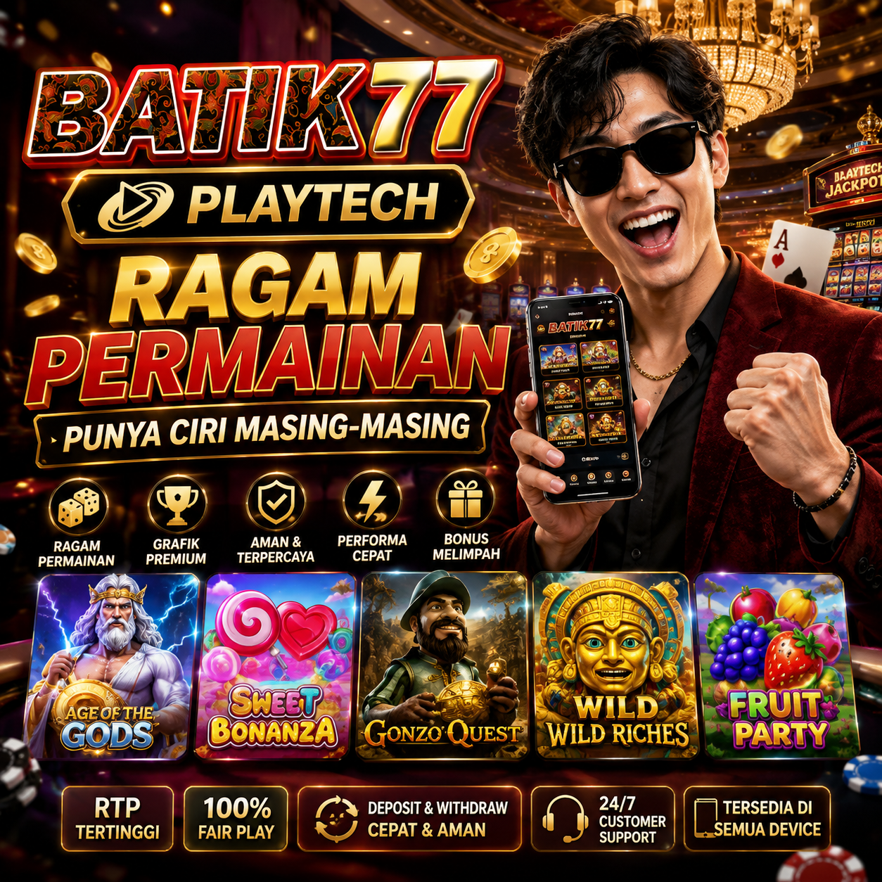Galeri foto BATIK77 Playtech # Ragam Permainan Punya Ciri Masing-Masing di Bali