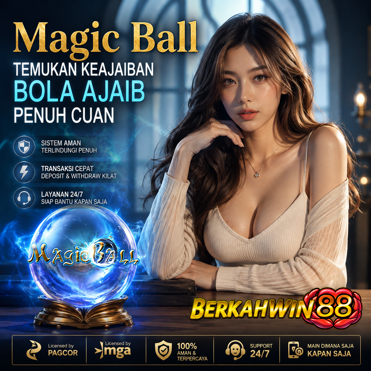 Galeri foto BERKAHWIN88 X Magic Ball >> Temukan Keajaiban Bola Ajaib Penuh Cuan di Jakarta