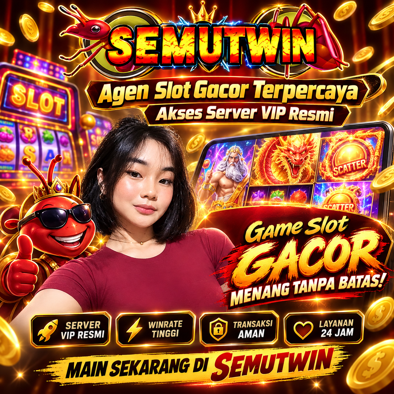 SEMUTWIN # Agen Slot Gacor Terpercaya Akses Server VIP Resmi