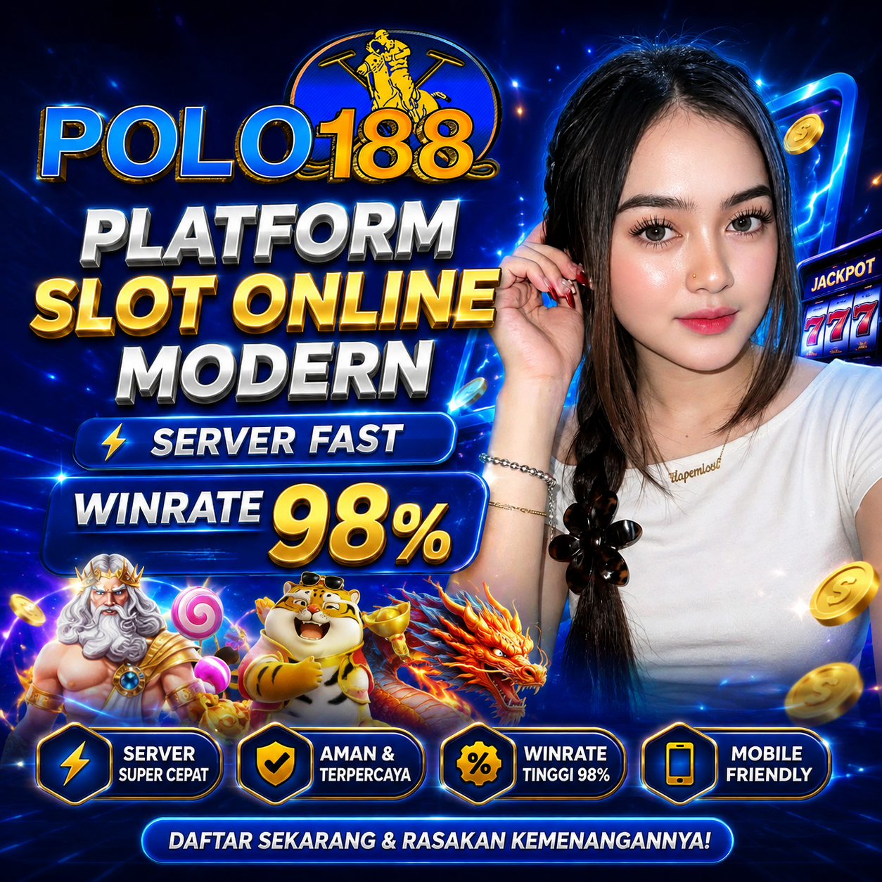 POLO188 : Platform Slot Online Modern Server Fast Winrate 98%