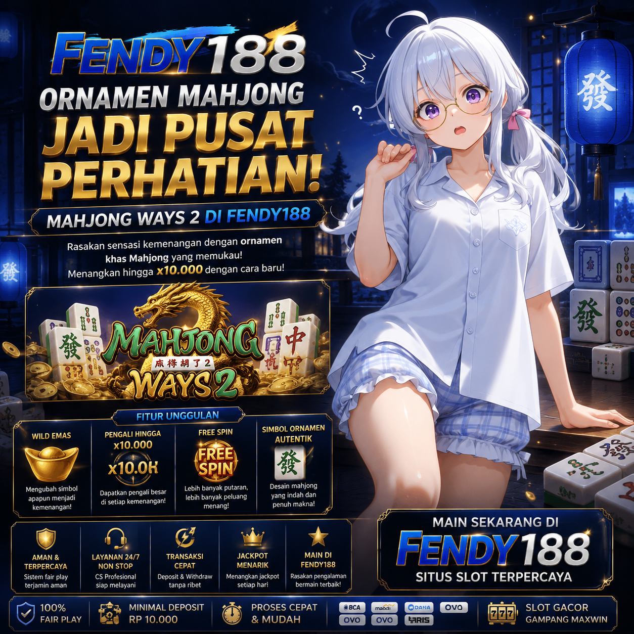 Ornamen Mahjong Jadi Pusat Perhatian, Mahjong Ways 2 di FENDY188