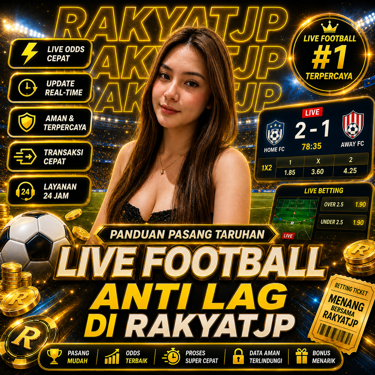 Panduan Pasang Taruhan Live Football Anti Lag Di RakyatJP