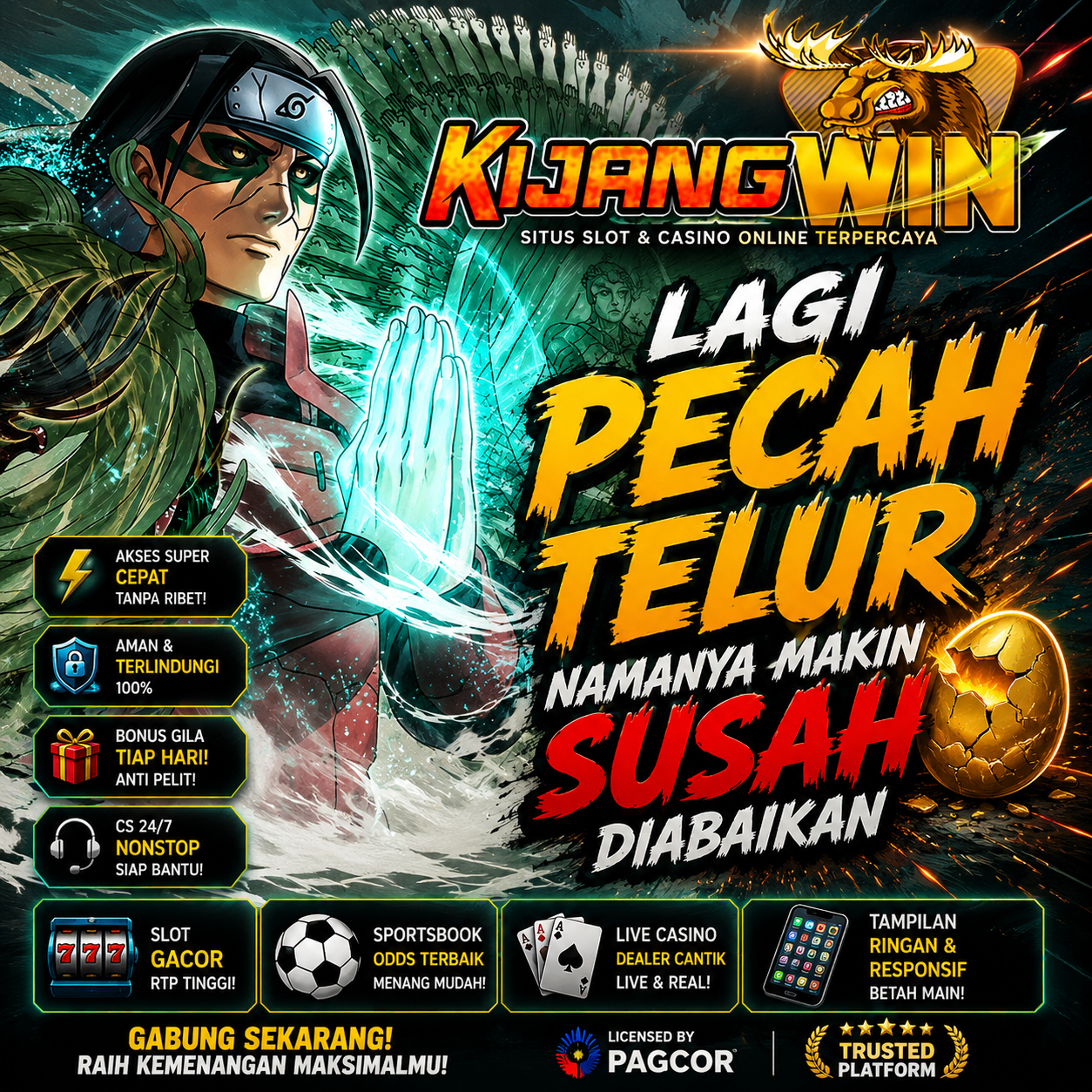 KIJANGWIN: Lagi Pecah Telur Namanya Makin Susah Diabaikan