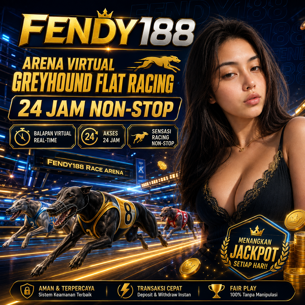 Fendy188: Arena Virtual Greyhound Flat Racing 24 Jam Non-Stop by Hey siriusly