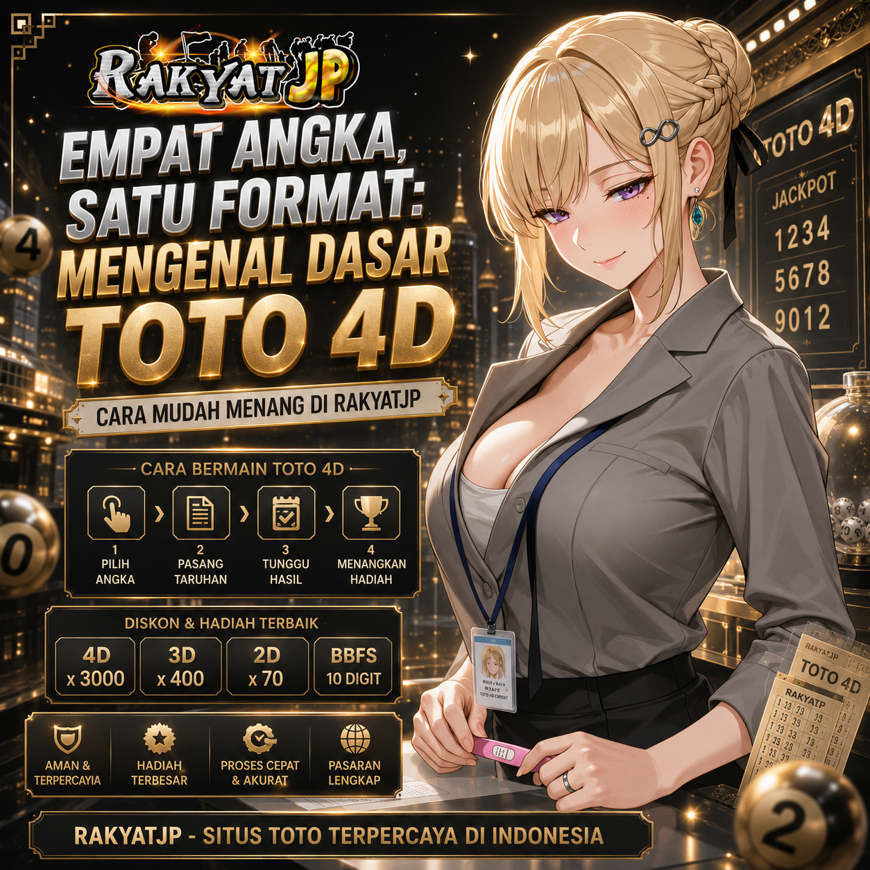 RAKYATJP | Empat Angka, Satu Format: Mengenal Dasar Toto 4D
