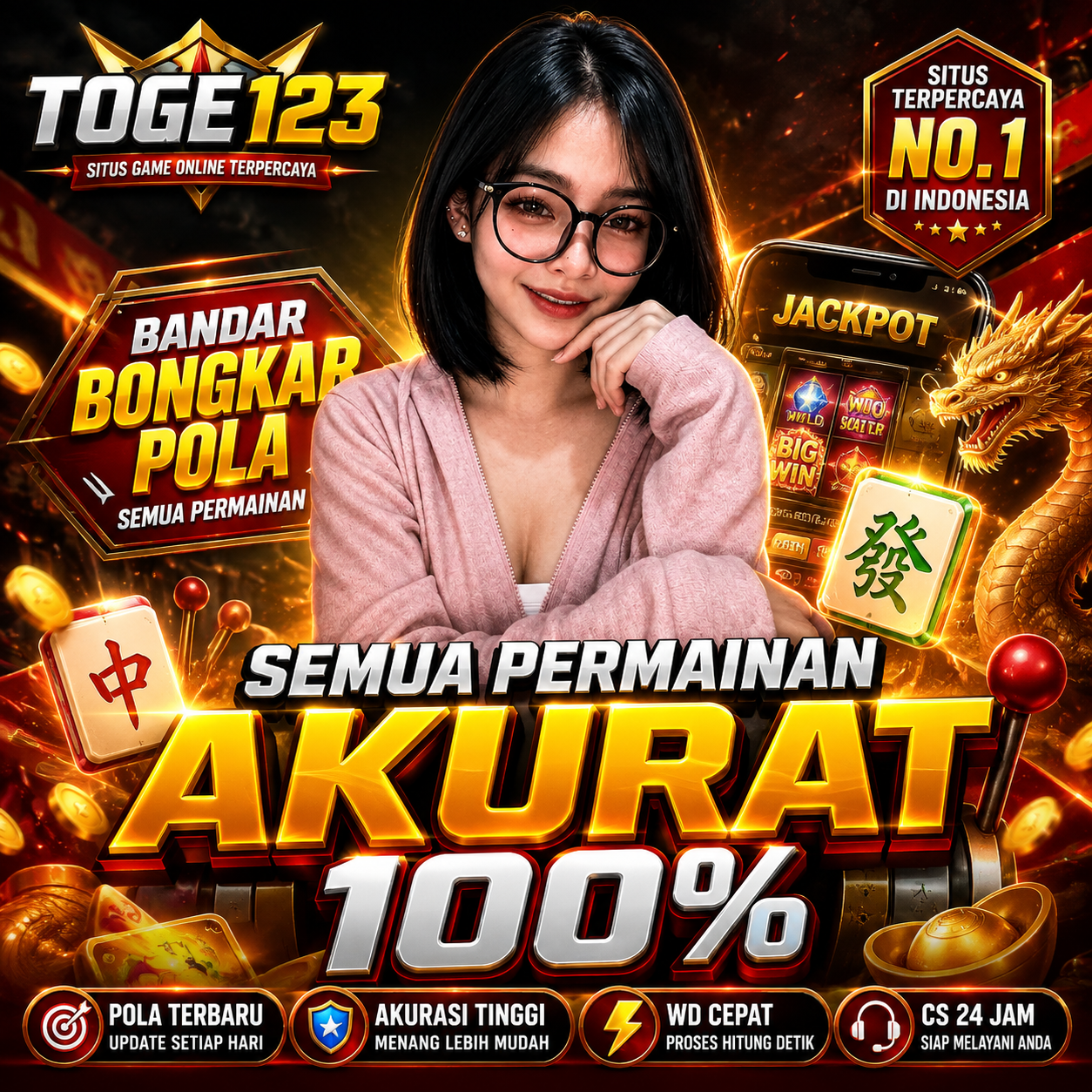 TOGE123 >> Bandar Bongkar Pola Semua Permainan Akurat 100%