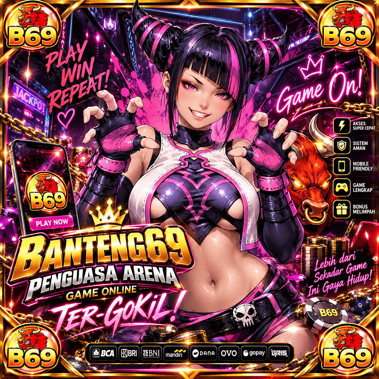 Galeri foto Penguasa Arena Game Online Ter-Gokil | BANTENG69 x FAQ di Jakarta
