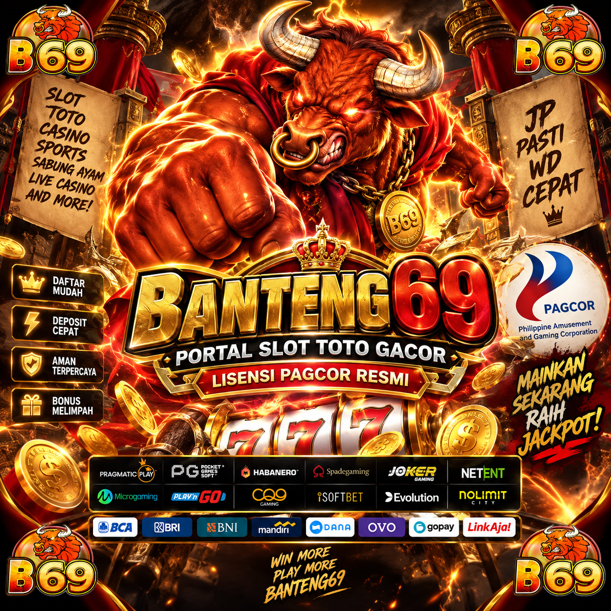 BANTENG69 - Portal Slot Toto Gacor Lisensi PAGCOR Resmi