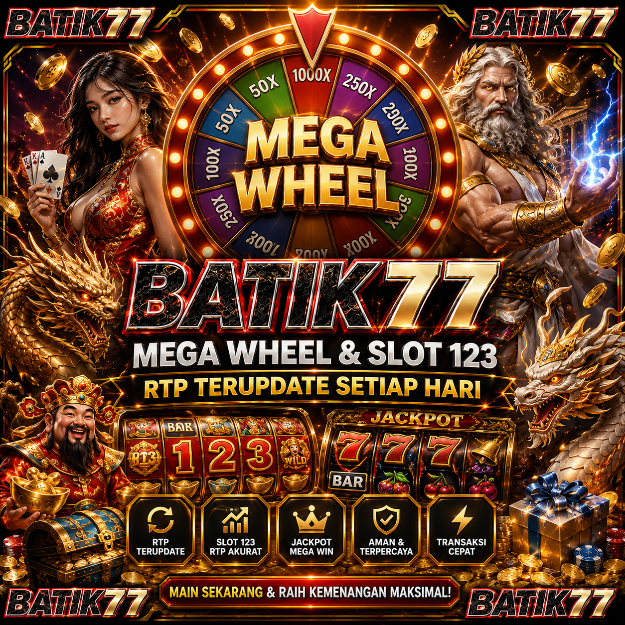 BATIK77 | Mega Wheel & Slot 123 RTP Terupdate Setiap Hari