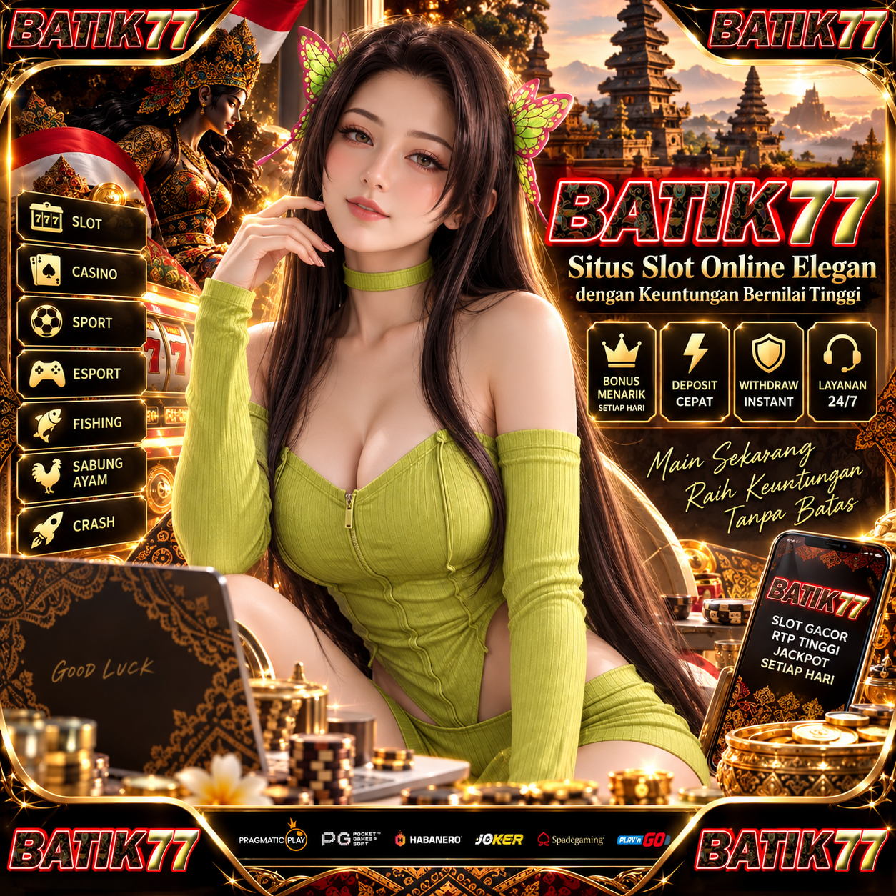 BATIK77 | Situs Slot Online Elegan dengan Keuntungan Bernilai Tinggi