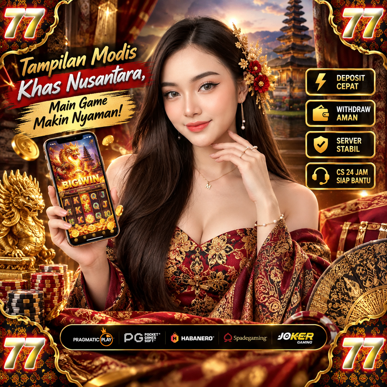 BATIK77 : Tampilan Modis Khas Nusantara, Main Game Makin Nyaman!