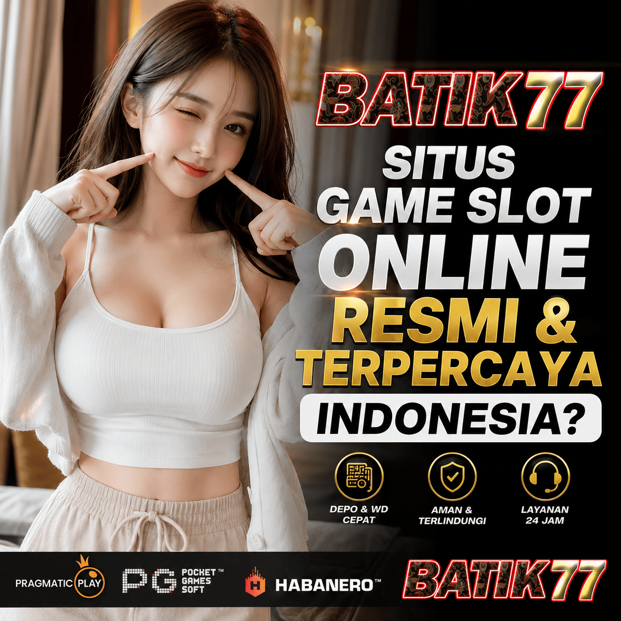Galeri foto BATIK77 >> Situs Game Slot Online Resmi & Terpercaya Indonesia di Jakarta