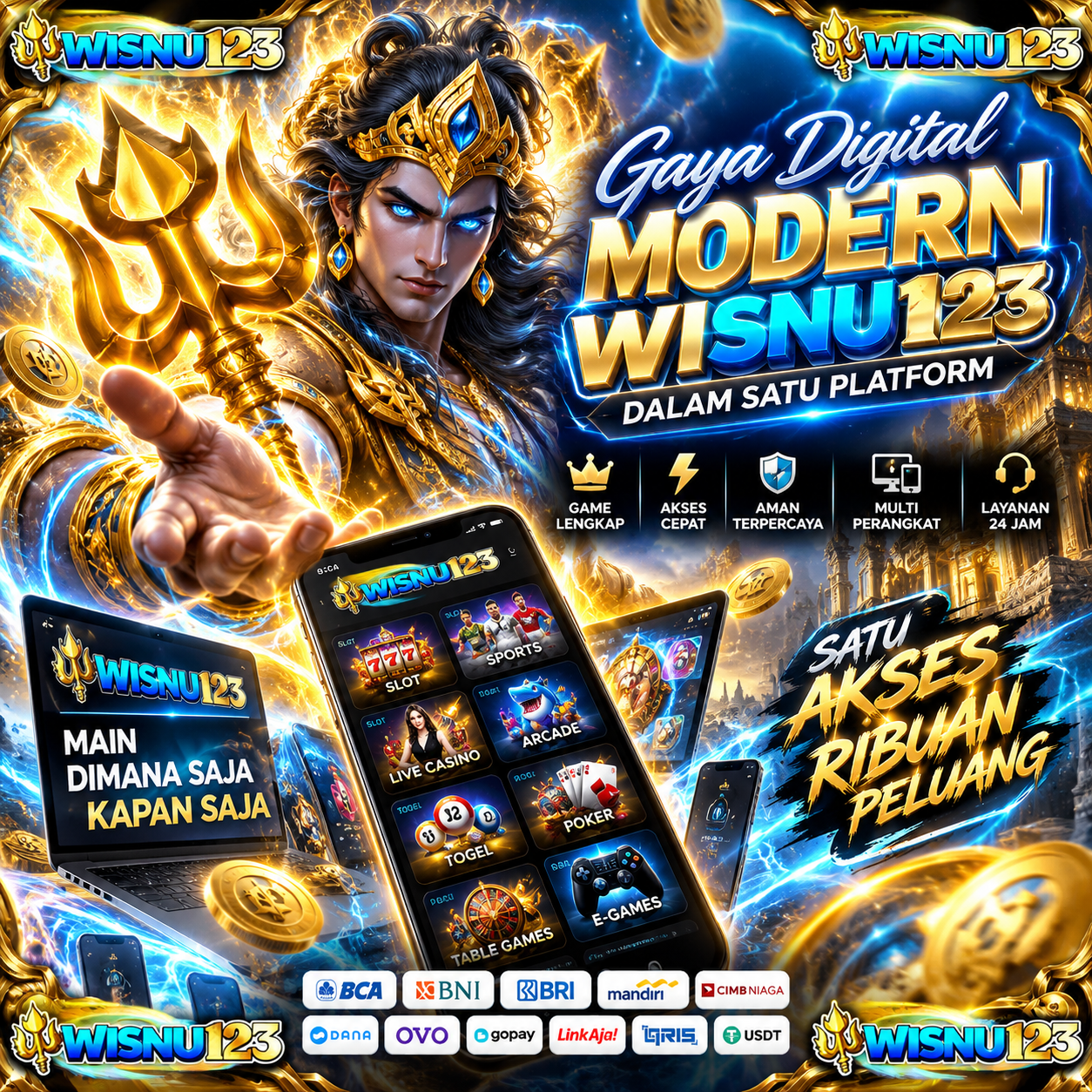 Galeri foto Gaya Digital Modern WISNU123 dalam Satu Platform www.wisnu123.cc di Jakarta