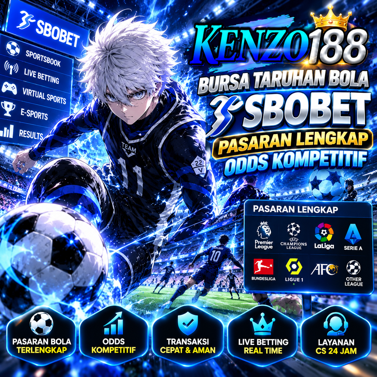 KENZO188 : Bursa Taruhan Bola SBOBET Pasaran Lengkap Odds Kompetitif