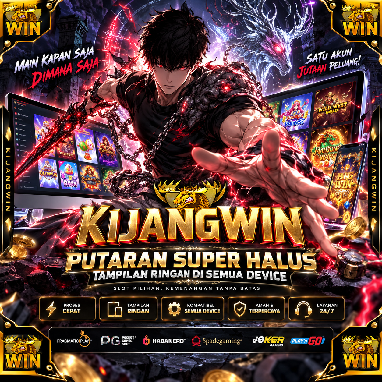 KIJANGWIN • Putaran Super Halus, Tampilan Ringan di Semua Device