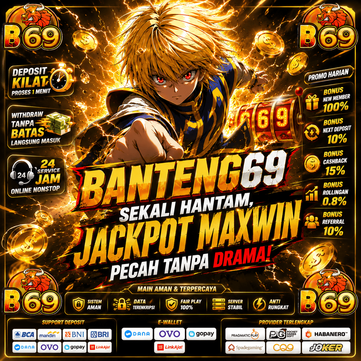 BANTENG69 || Sekali Hantam, Jackpot Maxwin Pecah Tanpa Drama!