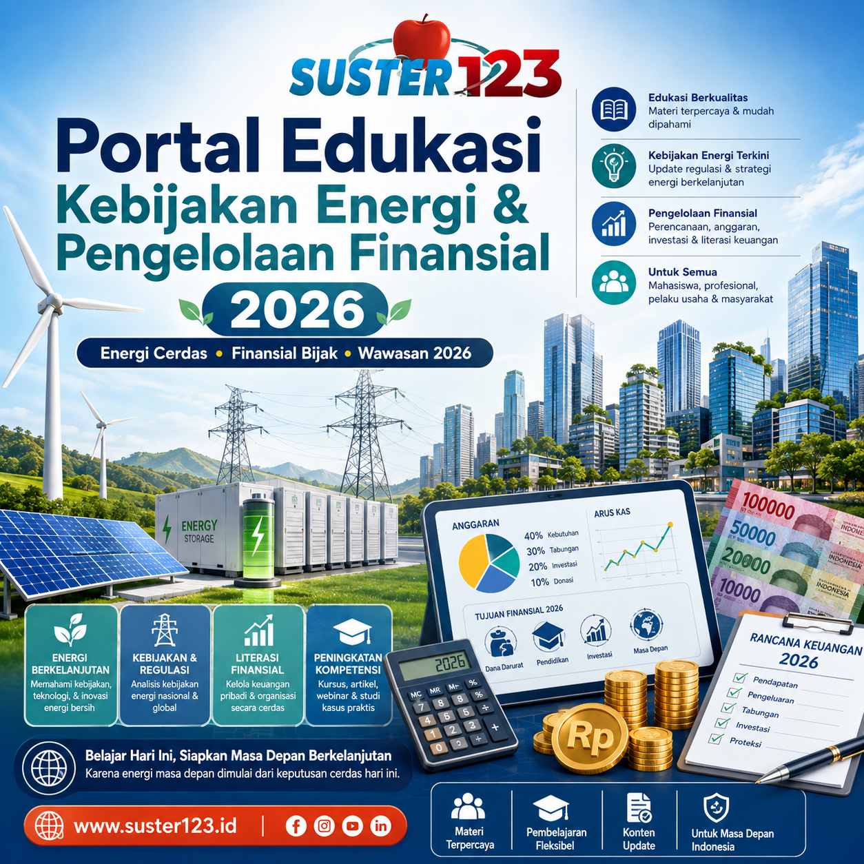 Suster123: Portal Edukasi Kebijakan Energi & Pengelolaan Finansial 2026