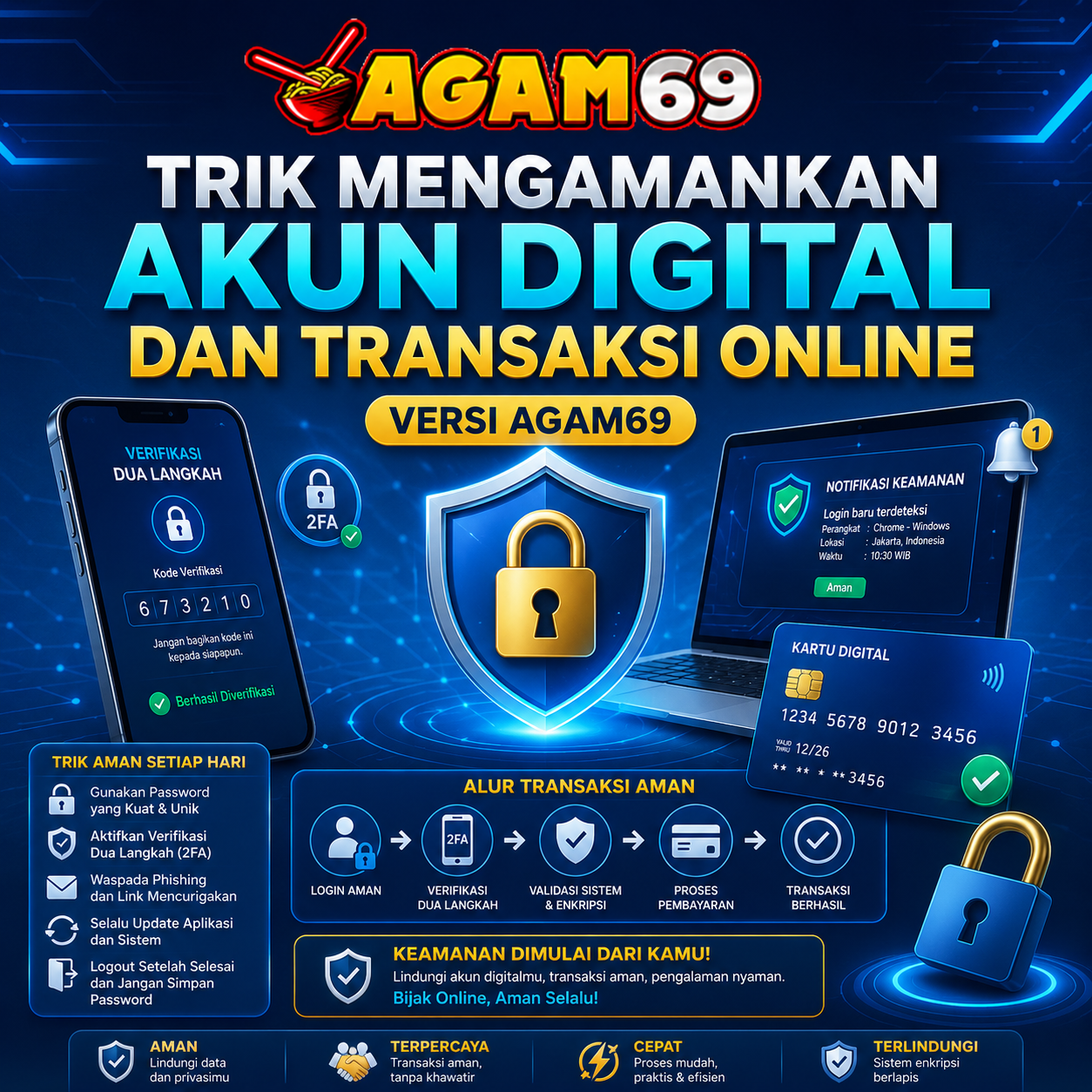 Trik Mengamankan Akun Digital Dan Transaksi Online Versi Agam69