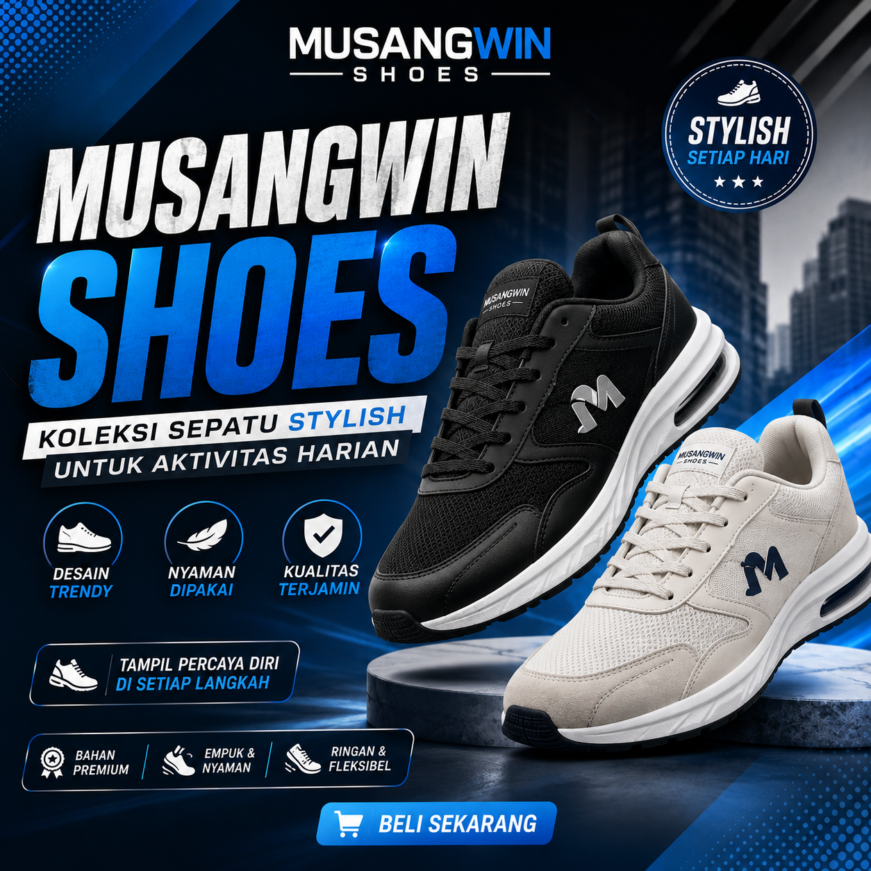Galeri foto MusangWin Shoes | Koleksi Sepatu Stylish Untuk Aktivitas Harian di Jakarta