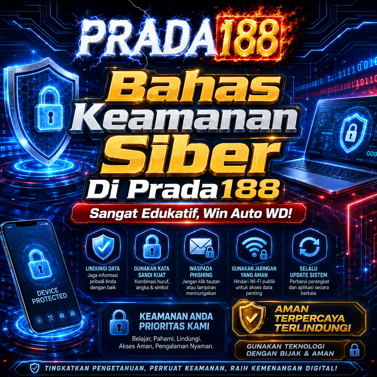Bahas Keamanan Siber Di Prada188Sangat Edukatif, Win Auto WD!