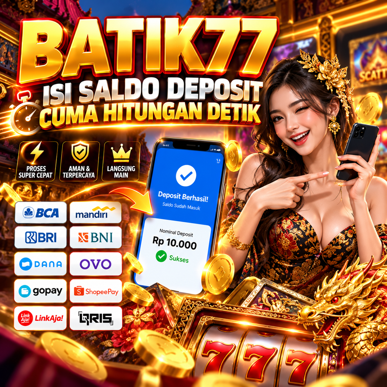 BATIK77 poker game menarik di casino