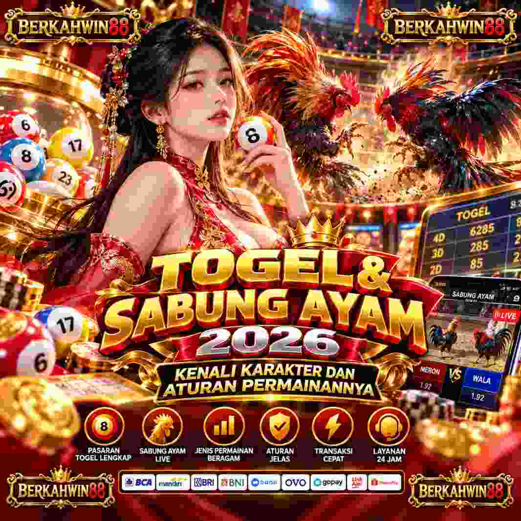 Visual utama BERKAHWIN88 untuk topik togel dan sabung ayam 2026