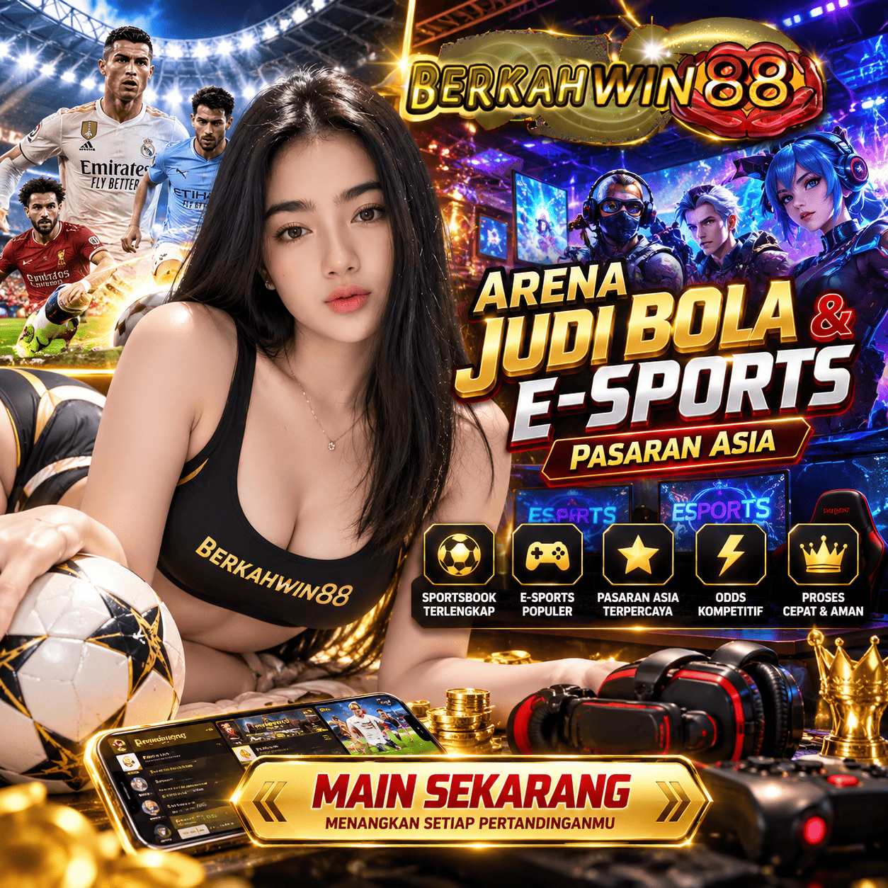 Galeri foto BERKAHWIN88 Arena Judi Bola & E-Sports Pasaran Asia di Jakarta