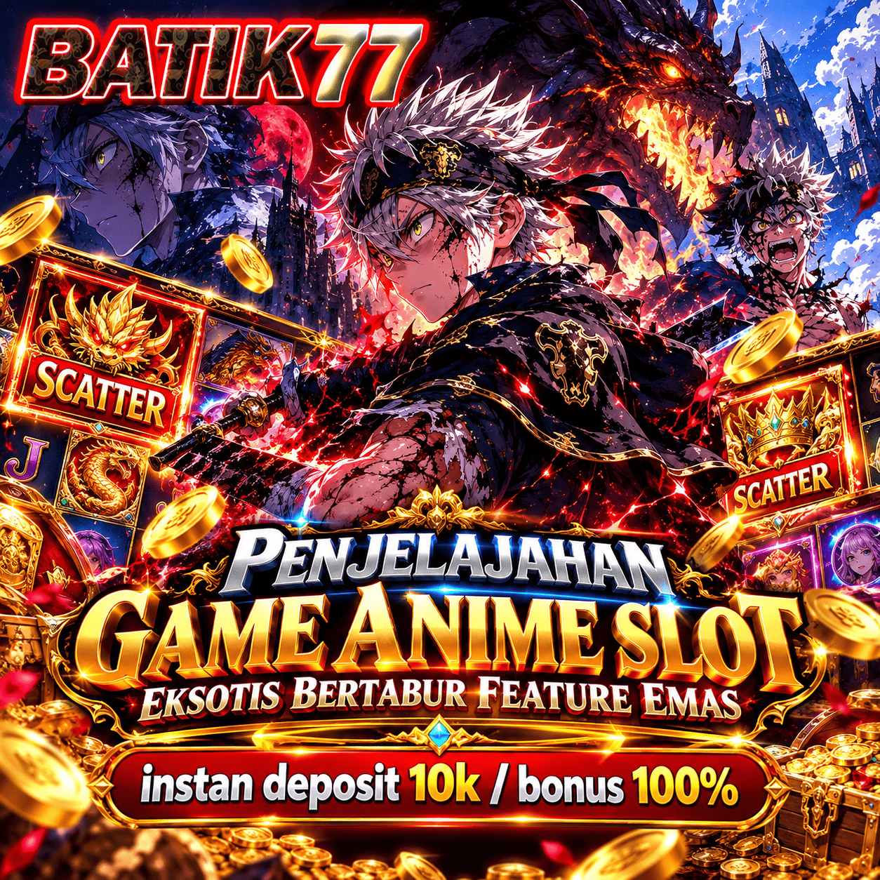 BATIK77: Penjelajahan Anime Game Slot Eksotis Bertabur Feature Emas