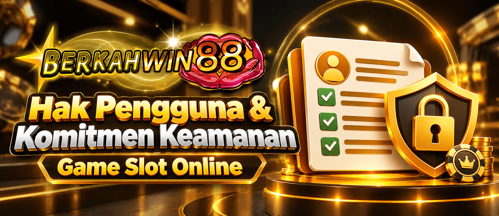 Banner BERKAHWIN88 dengan pilihan provider permainan