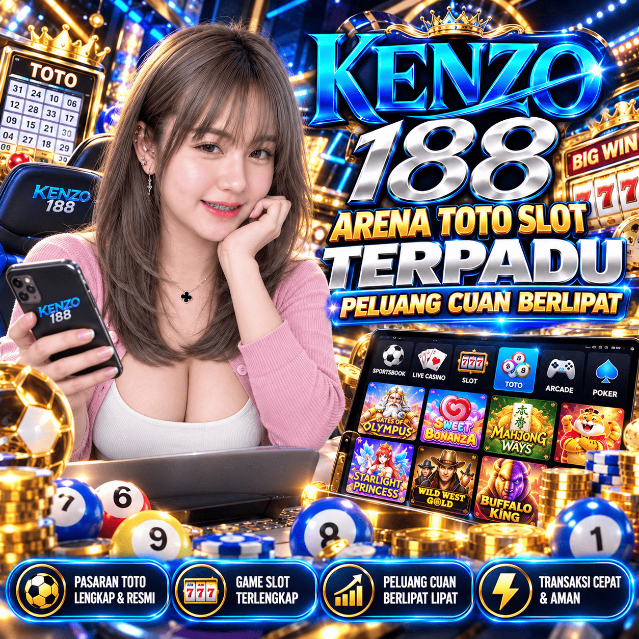 Galeri foto KENZO188 Arena Toto Slot Terpadu Peluang Cuan Berlipat di Jakarta