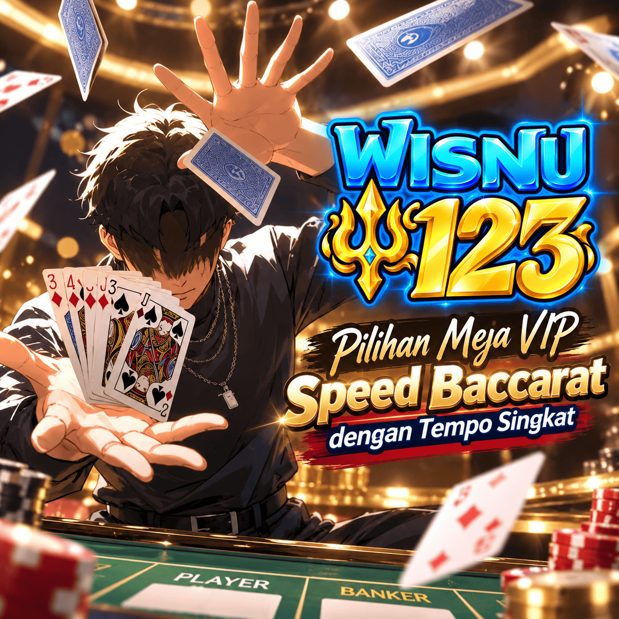 WISNU123: Pilihan Meja VIP Speed Baccarat dengan Tempo Singkat image 1